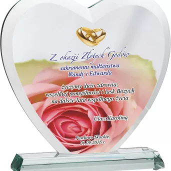 G031 trofeum szklane h- 20 cm, grub. 1,8 cm