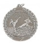 MD511/AS Medal srebro-antyczne - karate - z metalu nieszlac