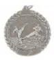 MD511/AS Medal srebro-antyczne - karate - z metalu nieszlac