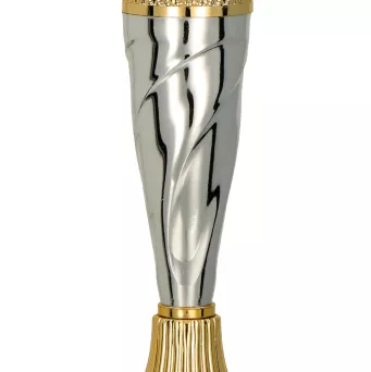 9256A Puchar złoto-srebrny h-34cm, d-14cm embl. 25mm