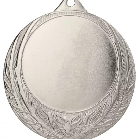 ME0170/S Medal srebrny ogólny z miejscem na emblemat 50 mm - medal stalowy d-70mm, grub. 2 mm