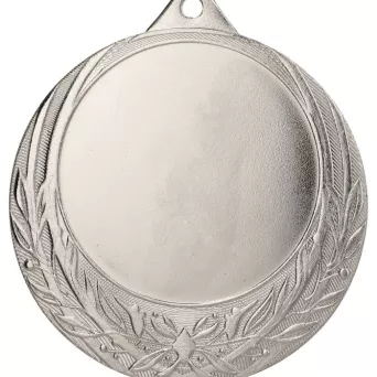ME0170/S Medal srebrny ogólny z miejscem na emblemat 50 mm - medal stalowy d-70mm, grub. 2 mm