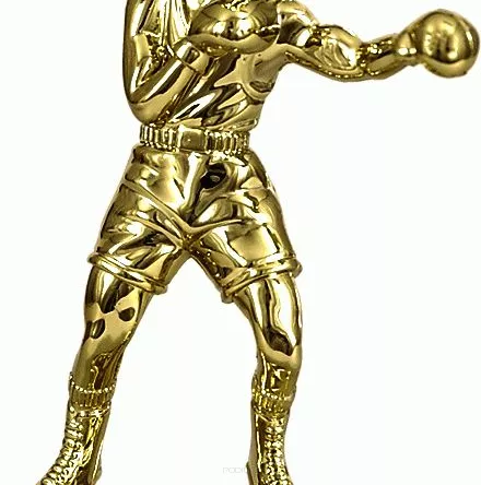F04/G Figurka plastikowa złota BOKS h-13 cm