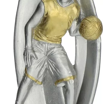 RP6002/S/G Figurka odlewana - Koszykówka H - 18 cm