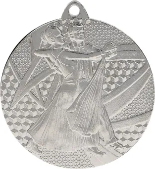 MMC7850/S Medal srebrny- taniec - medal stalowy R- 50 mm, T- 2 mm