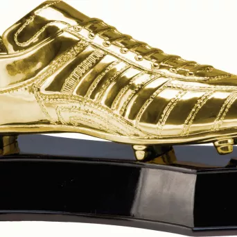 RP2002 figurka odlewana złota  PIŁKA NOŻNA dł.-26,5 cm