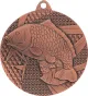 MMC7950/B Medal brązowy- wędkarstwo - ryba - medal stalowy R- 50 mm, T- 2 mm