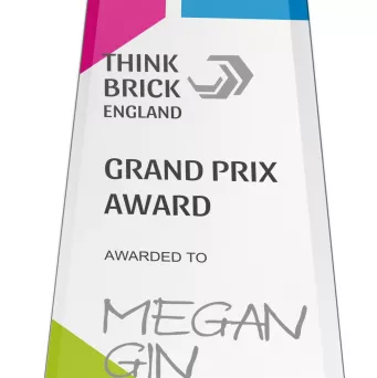 GS108-25 Trofeum szklane h-25 cm, grub. 1 cm