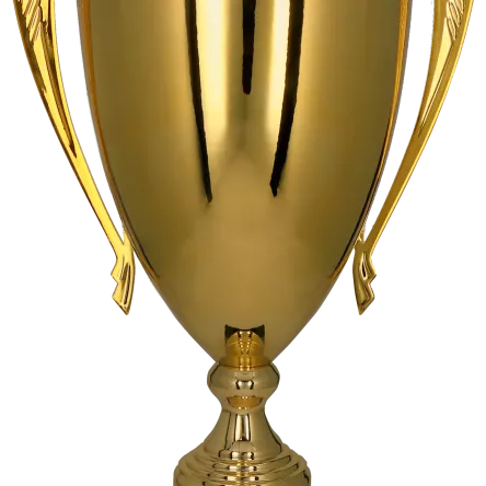 1069A Puchar metalowy złoty h-57cm, d-20cm
