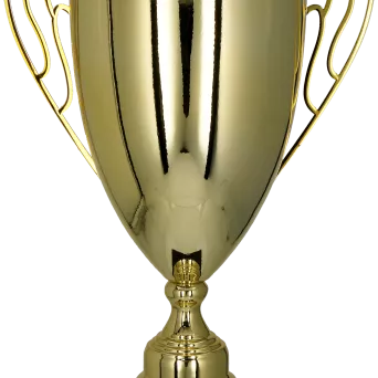 1063C-N Puchar metalowy złoty h-53cm, d-18cm