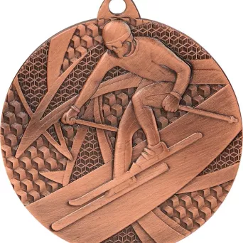 MMC8150/B Medal brązowy zjazd narciarski - medal stalowy R- 50 mm, T- 2 mm