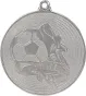 MMC9750/S Medal srebrny- piłka nożna - medal stalowy R- 50 mm, T- 2 mm