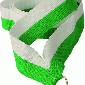 V2-W/GN wstążka biało-zielona 22 mm