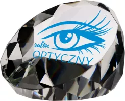 T027 Trofeum szkl.przycisk kryształowy d-10cm