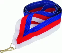 V2-BL/R/W wstążka niebiesko-czerwono-biała 22 mm