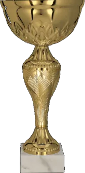 8366F Puchar metalowy złoty h-20cm, d-8cm