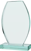 G043 Trofeum szklane h-21 cm, grub. 1,9 cm