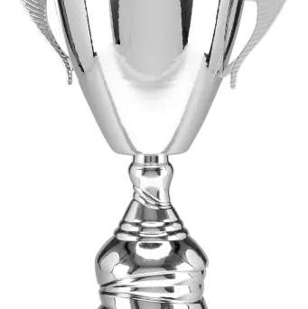 4105A Puchar metalowy srebrny h-57cm, d-20cm