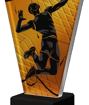 VL1-A/VOL/BK Trofeum szklane - siatkówka h-22,5 cm, grub. 1 cm