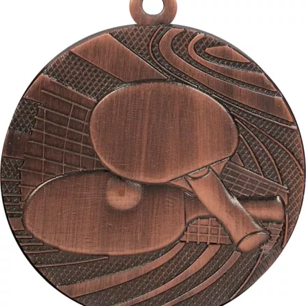 MMC1840/B Medal brązowy - tenis stołowy - medal stalowy R- 40 mm, T- 2 mm