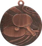 MMC1840/B Medal brązowy - tenis stołowy - medal stalowy R- 40 mm, T- 2 mm
