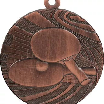 MMC1840/B Medal brązowy - tenis stołowy - medal stalowy R- 40 mm, T- 2 mm